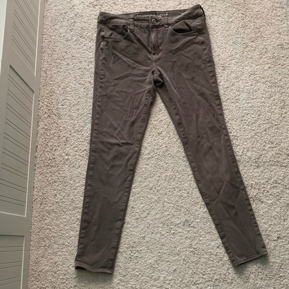 American Eagle brown jeggings